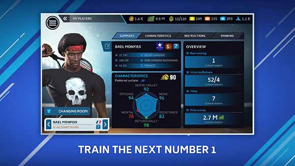 Tennis Manager Mobile MOD APK (Unlimited Coins)